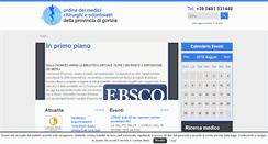 Desktop Screenshot of ordinemedici-go.it